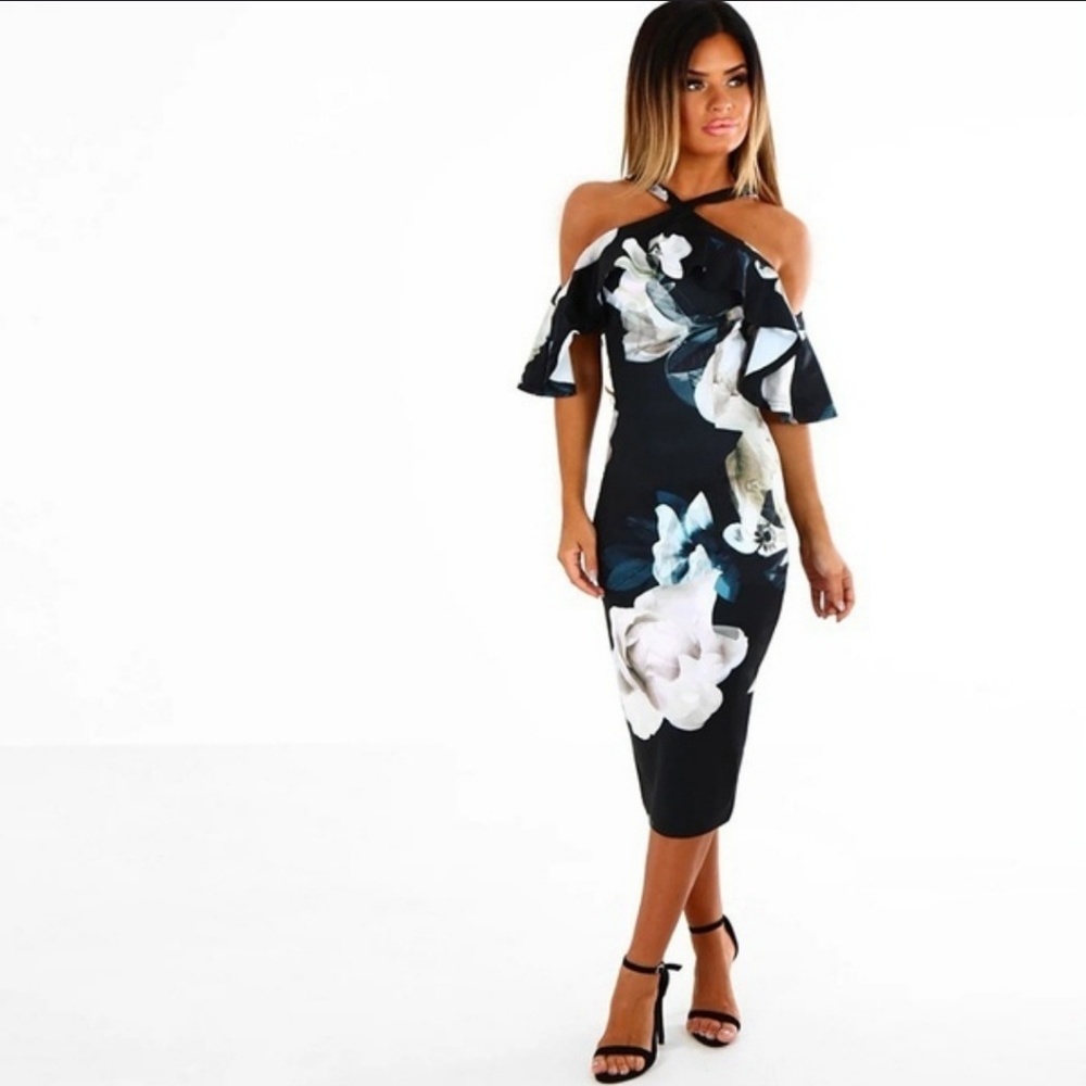 Strapless Halter Neck Off- Shoulder Summer Dress